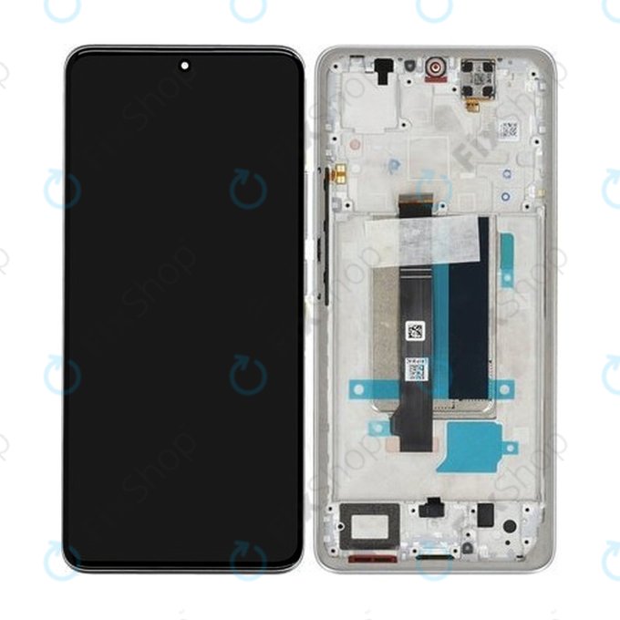 Xiaomi Redmi Note 13 Pro+ 23090RA98C - LCD zaslon + steklo na dotik + okvir (Moonlight White) - 560001N16U00 Genuine Service Pack