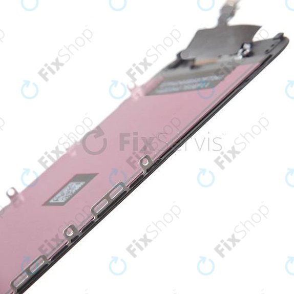Zaslon za iPhone 6, Black, Steklo na dotik z okvirjem