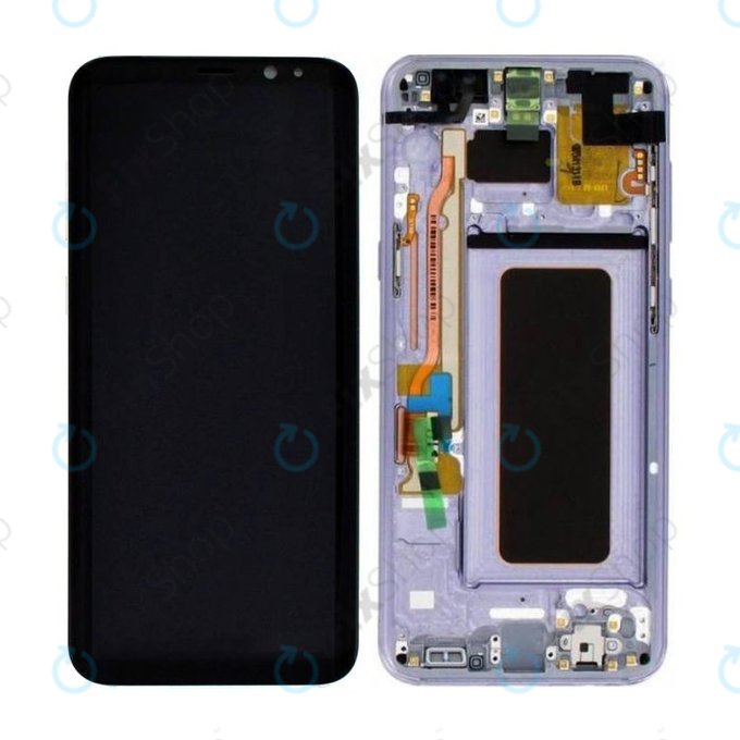 Samsung Galaxy S8 Plus G955F - LCD zaslon + steklo na dotik + okvir (Orchid Grey) - GH97-20470C, GH97-20564C, GH97-20565C Genuine Service Pack