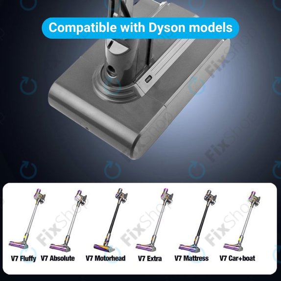 Dyson V7 - Baterija 968670-02, 968670-03 Li-Ion 21.6V 2200mAh