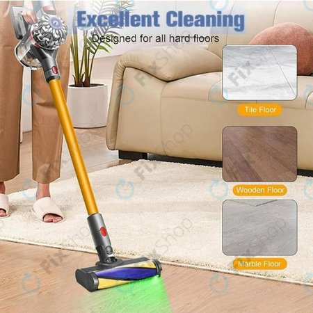 Dyson V12 - Talna šoba z zeleno lučjo LED