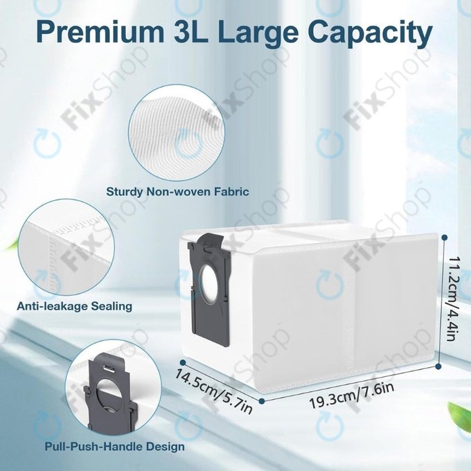 Xiaomi Dreame X40 Ultra, X50 Ultra, L40s Pro Ultra, L40 Ultra, L10s Ultra Gen2, Mova E30 Ultra, Mova V50 Ultra, P60 - Vrečka za sesalnik