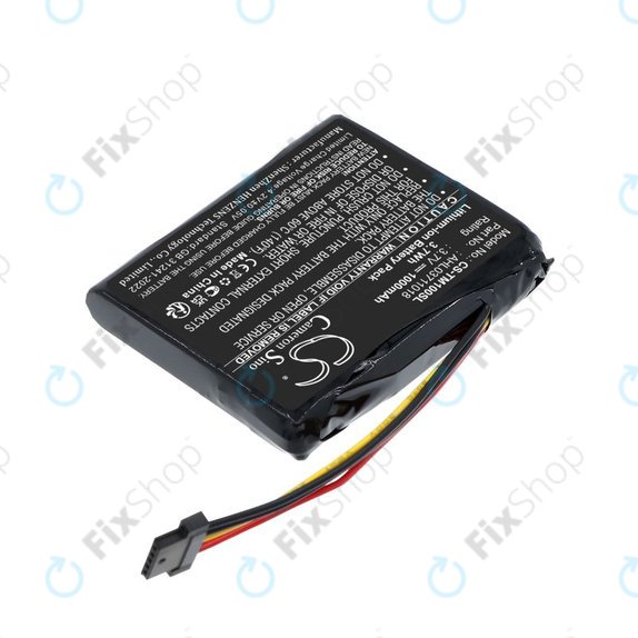 Baterija za TomTom GO 1000 Live, 1005, 2050, 1000mAh, Li-Ion, 3.7V, AHL03711018, HQ