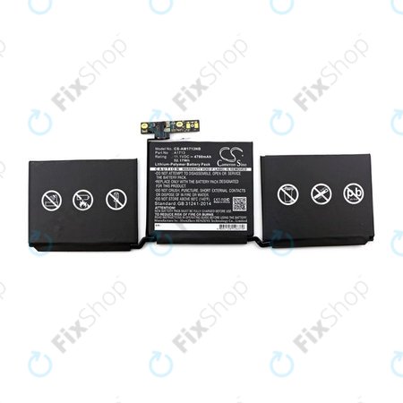 Apple MacBook Pro 13" A1708 (Late 2016 - Mid 2017) - Baterija A1713 4700mAh HQ