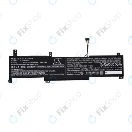 Baterija za Lenovo IdeaPad 3-series, 3950mAh, Li-Pol, 11.4V, L20M3PF0, HQ