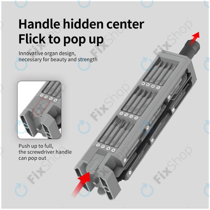 Kingsdun - Komplet natančnih izvijačev in nastavkov 44v1