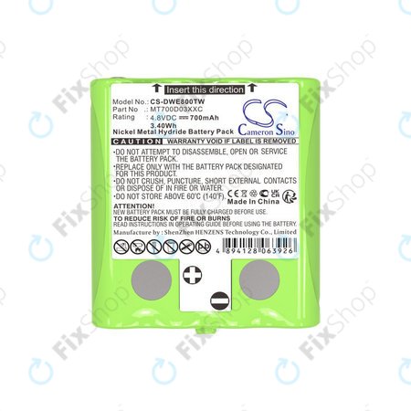 Baterija za Detewe Outdoor Pmr a Simvalley, 700mAh, Ni-MH, 4.8V, MT700D03XXC, HQ