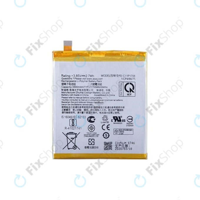Asus Zenfone 5 ZE620KL, 5z ZS620KL - Baterija C11P1708 3300mAh