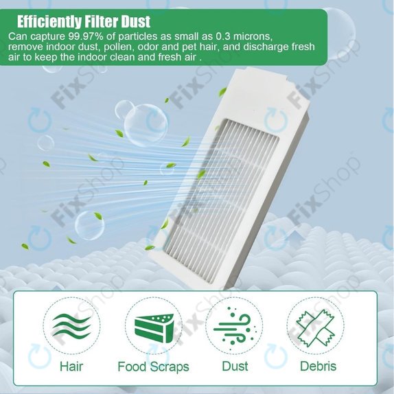 HEPA filter, 2 kos za Ecovacs Deebot N20, N20 Plus, N20 Pro Plus