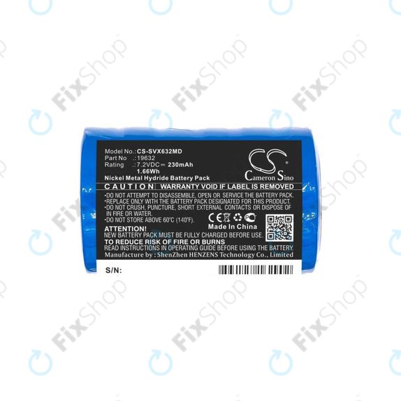 Baterija za Servox Digital XI Speech, Servox Speech, 230mAh, Ni-MH, 7.2V, 19632, HQ