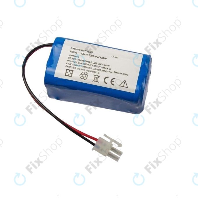 Ecovacs Deebot CEN-series, CR-series, N79-series, X500-series - Baterija 4ICR19/65 Li-Ion 14.8V 2200mAh