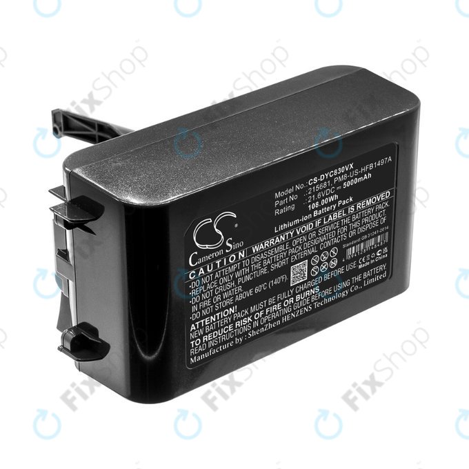 Dyson V8 - Baterija 215681, PM8-US-HFB1497A Li-Ion 21.6V 5000mAh HQ