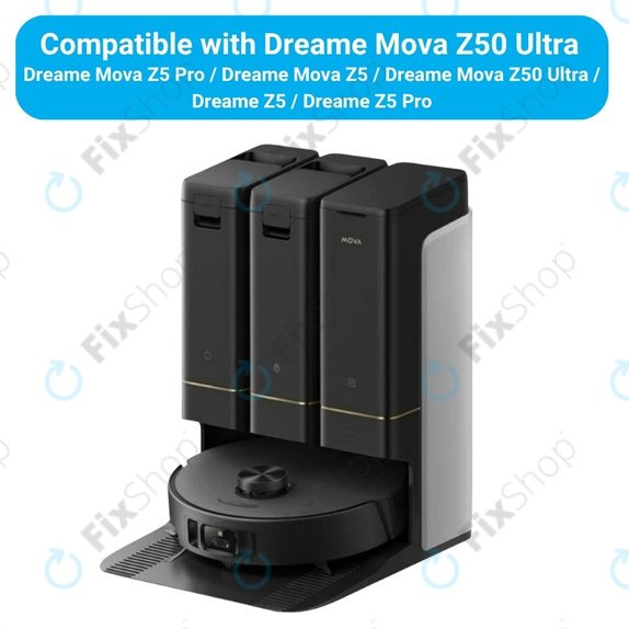 Komplet nadomestnih delov za Dreame Mova Z50 Ultra, Z5, Z5 Pro (2x Glavna krtača, 4x Filter, 4x Stranska krtača)