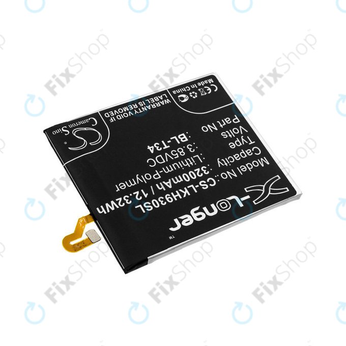 Baterija za LG H930, V30, V35, 3200mAh, Li-Pol, 3.85V, BL-T34, HQ