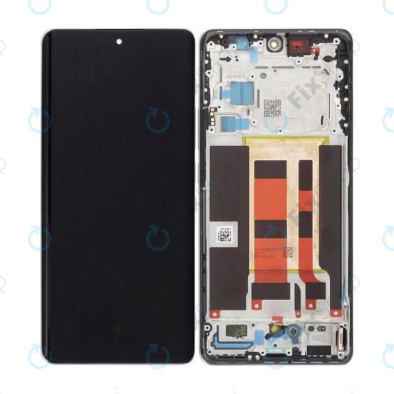 Oppo Reno 10 CPH2531 - LCD zaslon + steklo na dotik + okvir (Silvery Grey) OLED