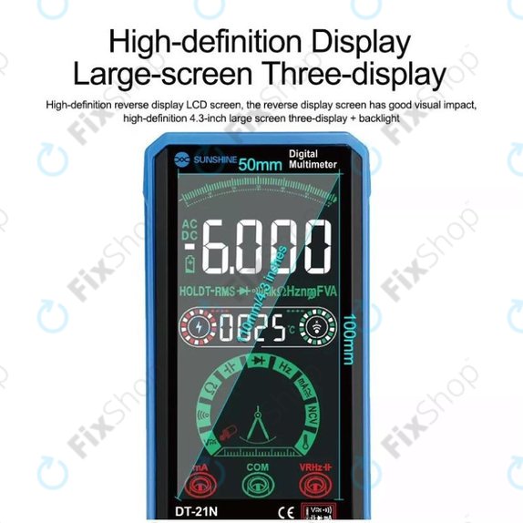 Sunshine DT-21N - Multimeter na dotik