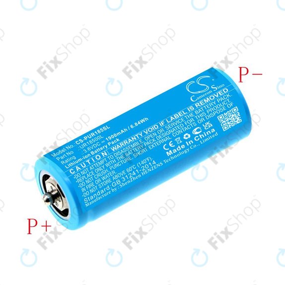 Baterija za Braun Silk-épil 5, Silk-épil 7, Silk-épil 9, 1900mAh, Li-Ion, 3.6V, UR18500L, HQ