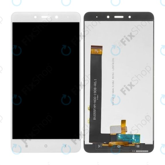 Xiaomi Redmi Note 4 (Mediatek) - LCD zaslon + steklo na dotik (White) TFT