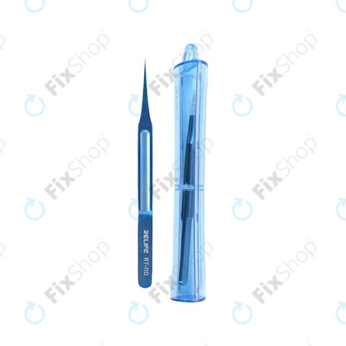 Relife RT-11D - Pinceta iz titanske zlitine z ravnim vrhom (140mm)
