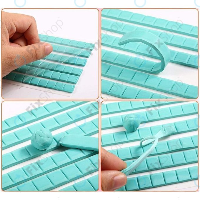 Plastična zmes za čiščenje telefonov in slušalk (6 trakov)