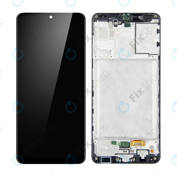 Samsung Galaxy A31 A315F - LCD zaslon + steklo na dotik + okvir (Prism Crush Black) TFT