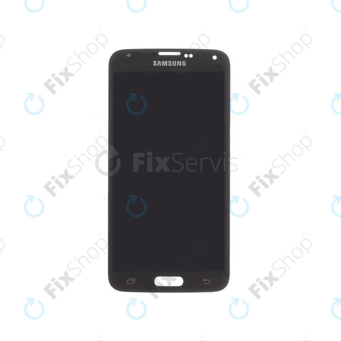 Samsung Galaxy S5 Mini G800F - LCD zaslon + steklo na dotik (Charcoal Black) - GH97-16147A Genuine Service Pack