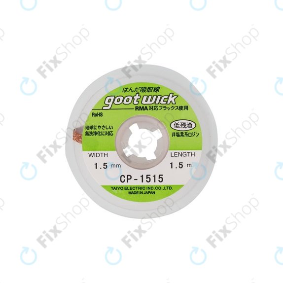 Goot CP-1515 - Kositrna sesalna žica - 1.5mm