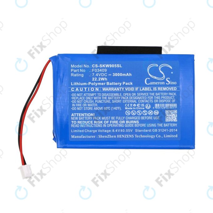 Baterija za Satlink WS-6902, WS-6905, 3000mAh, Li-Pol, 7.4V, F03409, HQ