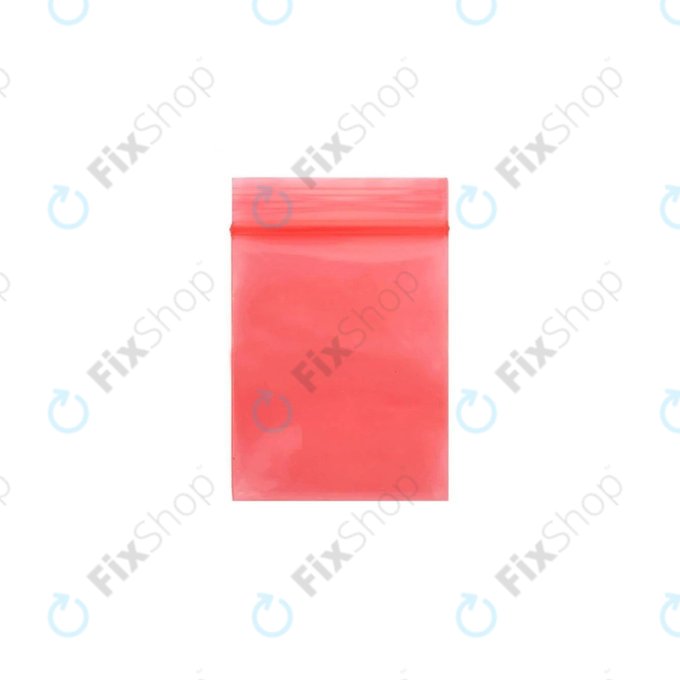 ESD antistatična vrečka z zadrgo (Red) - 12x17cm 100 kosov