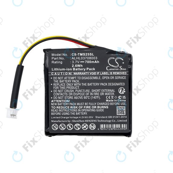 Baterija za TomTom Star 20, 700mAh, Li-Ion, 3.7V, ALHL03708003, HQ