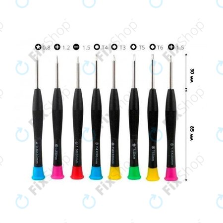 Baku BK-6108 - Komplet izvijačev za servis telefonov, tablic in prenosnikov (8 kosov)