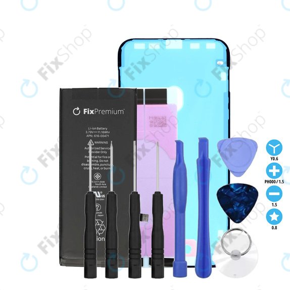 Baterija za iPhone XR, 2942mAh, Lepilo (Adhesive), Orodja, FixPremium