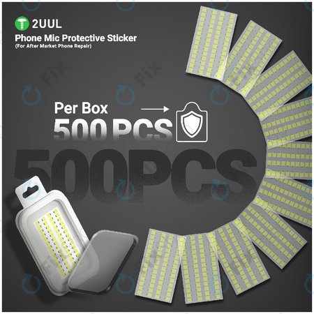 Zaščitne nalepke za mikrofon telefona, 2UUL DA32, 500 kos/pakiranje