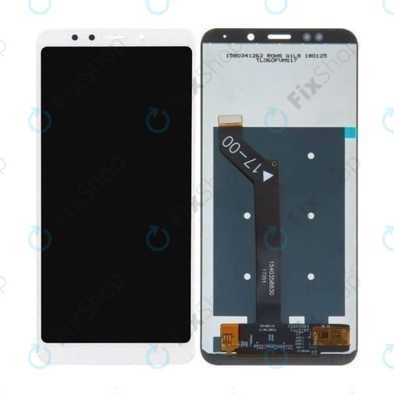 Xiaomi Redmi 5 Plus (Redmi Note 5) - LCD zaslon + steklo na dotik (White) TFT