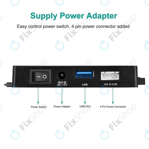 USB 3.0 na SATA / IDE adapter za 2.5" in 3.5" HDD/SSD ter optične pogone