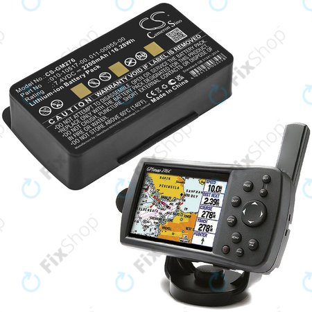 Baterija za Garmin GPSMAP 276, 296, 376, 378, 478, 495, 2200mAh, Li-Ion, 7.4V, 010-10517-00, HQ