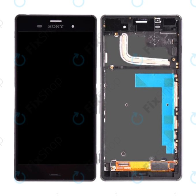 Sony Xperia Z5 E6653 - LCD zaslon + steklo na dotik + okvir (Black) TFT