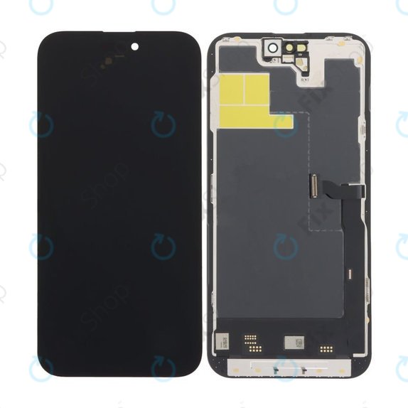 Zaslon Soft OLED 120Hz za iPhone 14 Pro Max, Steklo na dotik z okvirjem, FixPremium