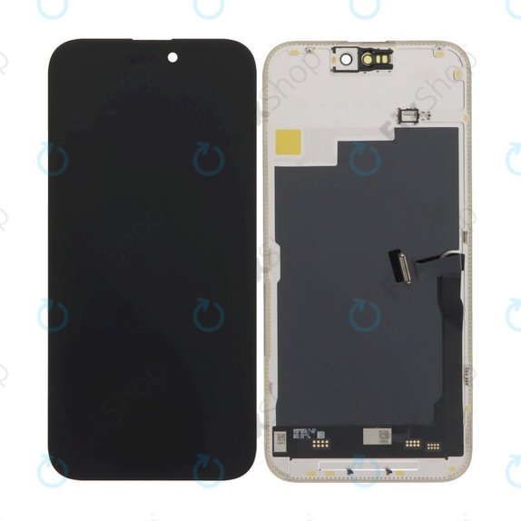 Zaslon Soft OLED 120Hz za iPhone 15 Pro Max, Steklo na dotik z okvirjem, FixPremium