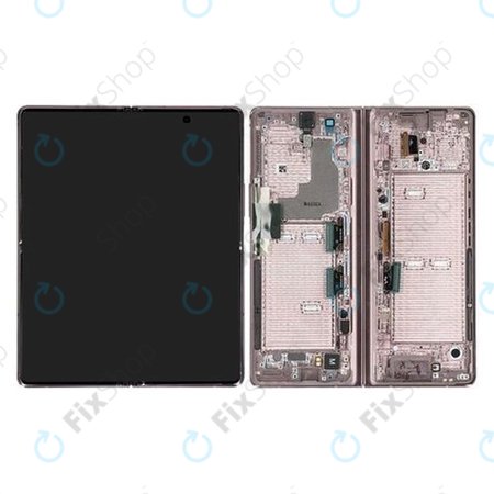 Samsung Galaxy Z Fold 2 F916B - LCD zaslon + steklo na dotik + okvir (Mystic Brown) - GH82-23968B Genuine Service Pack