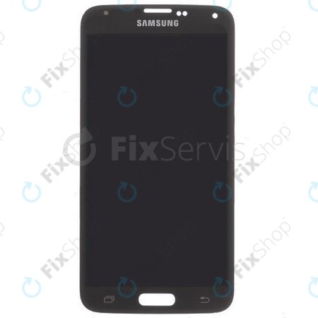 Samsung Galaxy S5 Mini G800F - LCD zaslon + steklo na dotik (Charcoal Black) - GH97-16147A Genuine Service Pack