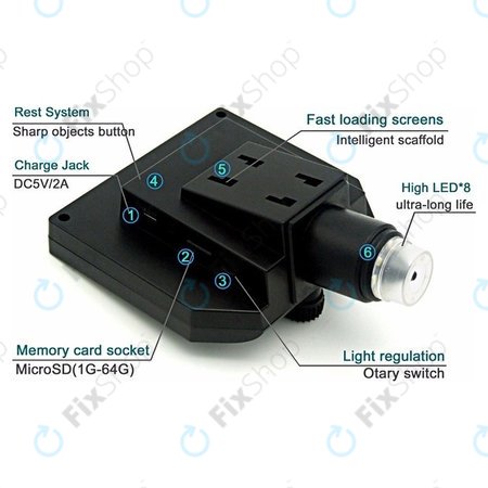 Wi-Fi prenosni digitalni mikroskop/kamera/lupa (1080p)