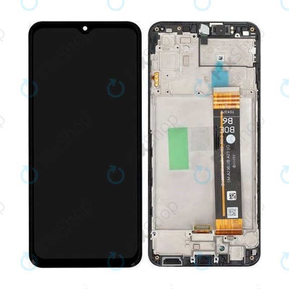 Samsung Galaxy A23 5G A236B - LCD zaslon + steklo na dotik + okvir (Black) - GH82-29734A, GH82-29735A Genuine Service Pack