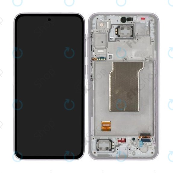 Samsung Galaxy A35 A356B - LCD zaslon + steklo na dotik + okvir (Awesome Lilac) TFT