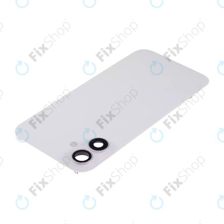Apple iPhone 16 Plus - Steklo zadnjega ohišja + Leča kamere + Kovinska plošča + Magsafe magnet (White)