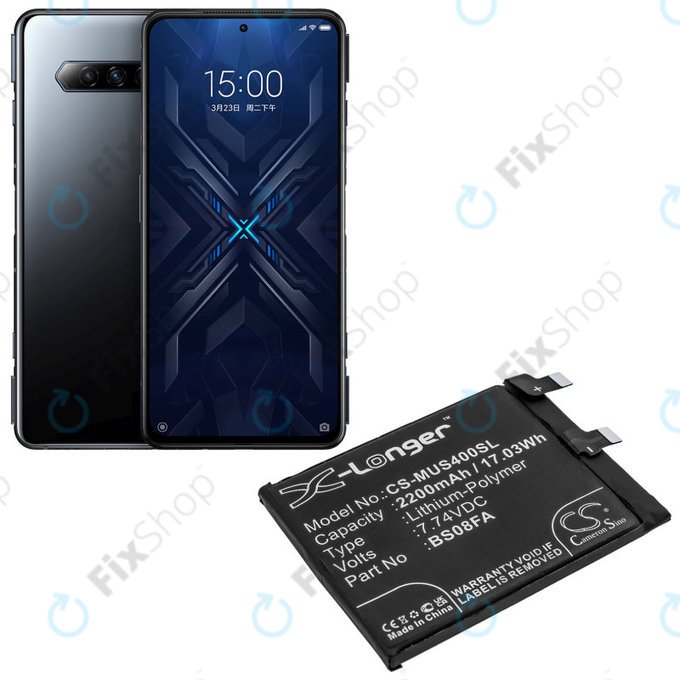 Baterija za Xiaomi Black Shark 4, 2200mAh, Li-Pol, 7.74 V, BS08FA, HQ