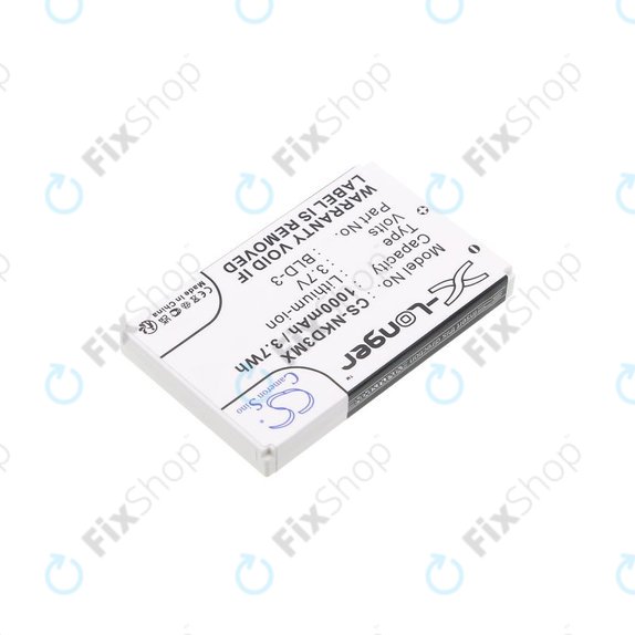 Baterija za Nokia 7250i, 6610, 6585, 6560, 6200, 6220, 1000mAh, Li-Ion, 3.7V, BLD-3, HQ