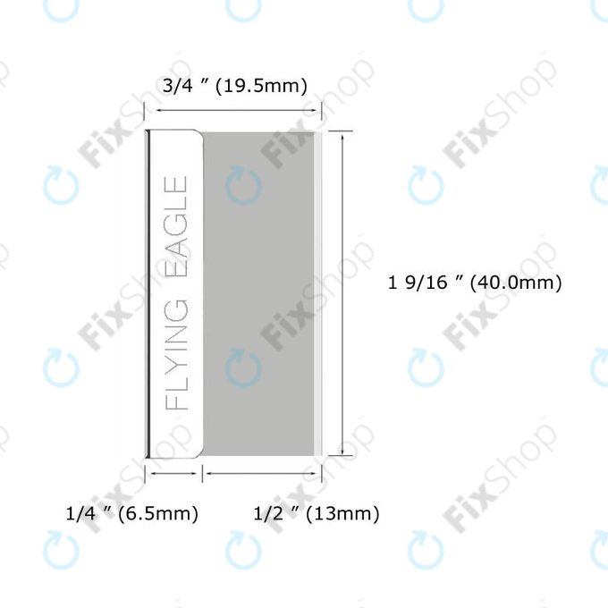 Flying Eagle - Enostranska industrijska britvica (5 kosov)