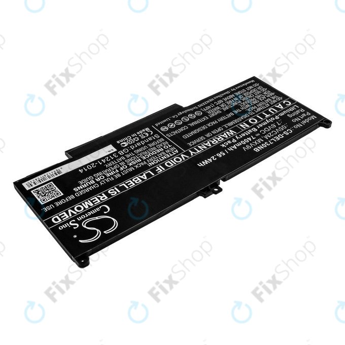 Baterija za Dell Latitude 13 7300, 14 7400, 7400mAh, Li-Pol, 7.6V, 05VC2M, HQ