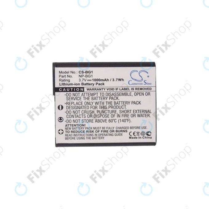 Sony Cyber-shot DSC-N1, N2, WT300, WX1, WX10, H-series, HX-series, T-series, W-series - Baterija NP-BG1 / NP-FG1 Li-Ion 1000mAh HQ